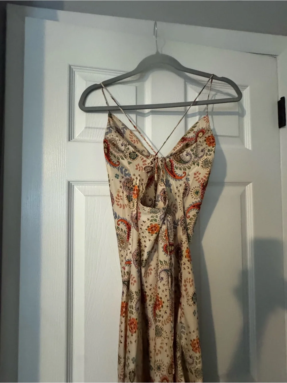 Vici Cream Paisley Maxi Dress with Multicolor Floral Print - Picture 3 of 4